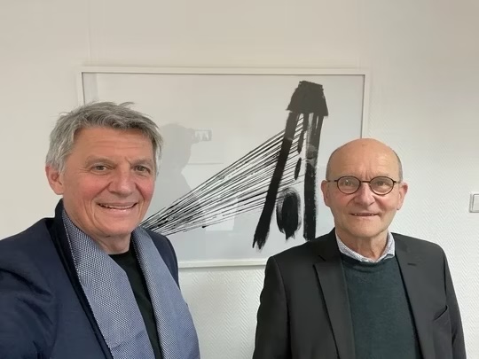 Johannes Pfeiffer - Künstlergespräch bei der Eröffnung